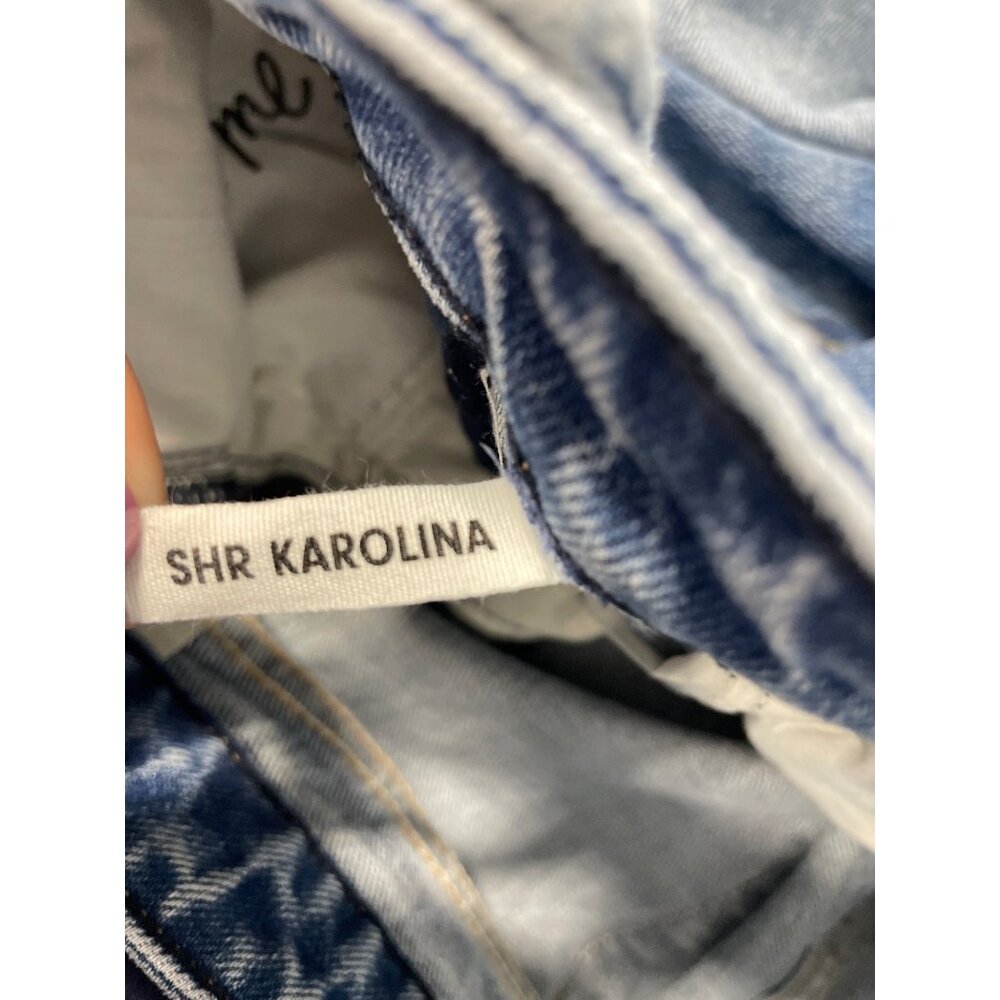 Grlfrnd Karolina Skinny Jean Size 25 Super High Rise Medium Wash Distressed Blue - Picture 7 of 10